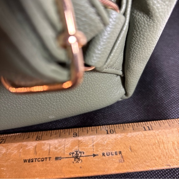 London Fog Sage Backpack with Gold Details - Picture 7 of 8